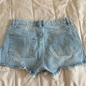 Light Blue Denim Women Shorts